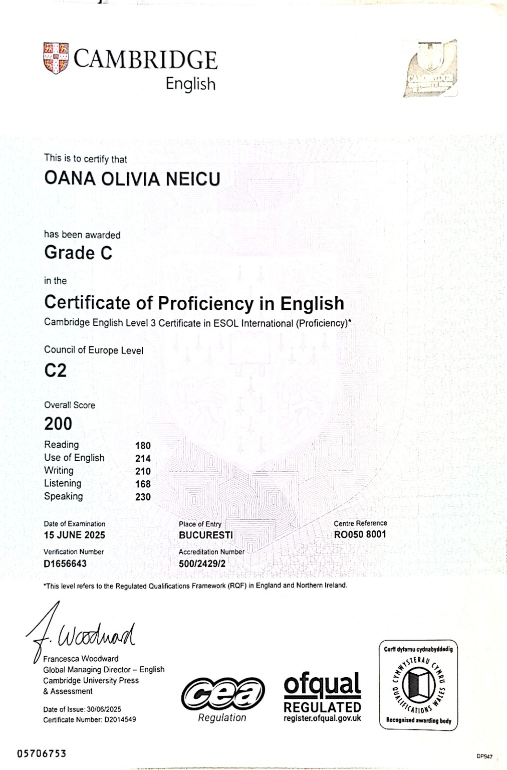 Certificat Cambridge C2